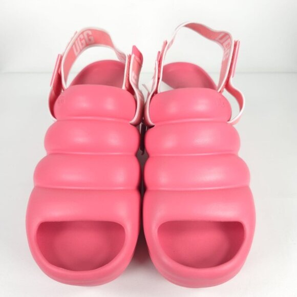 NWOB UGG AWW Yeah Pink Chunky Slide Strawberry Cream Slingback Plattform‎ Sz 11 - Picture 14 of 16